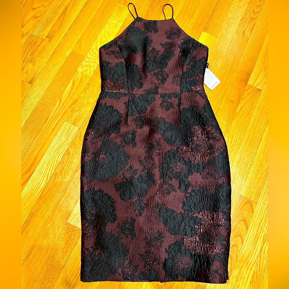 Vera Wang Burgundy Plum Dress
